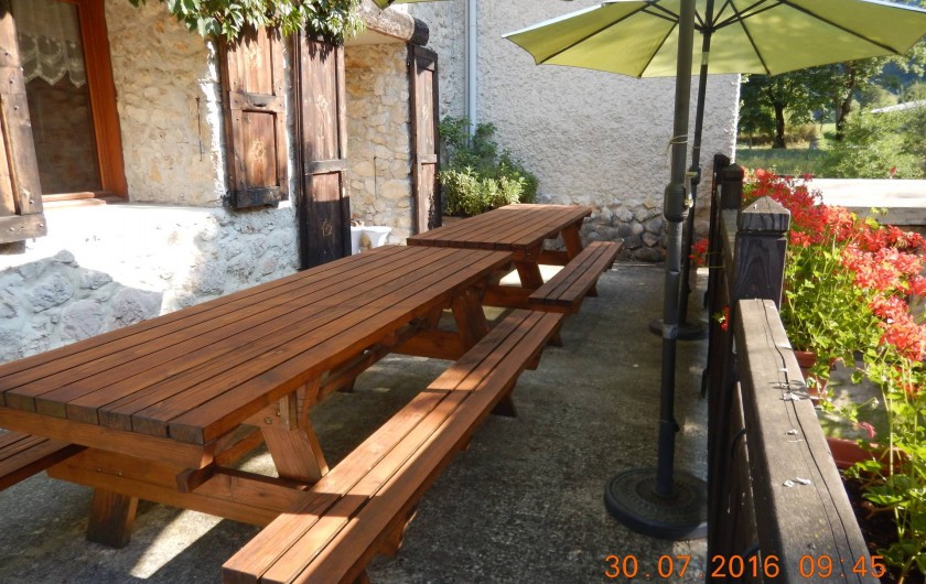 Location de vacances - Gîte à Saint-Agnan-en-Vercors - balcon du gîte