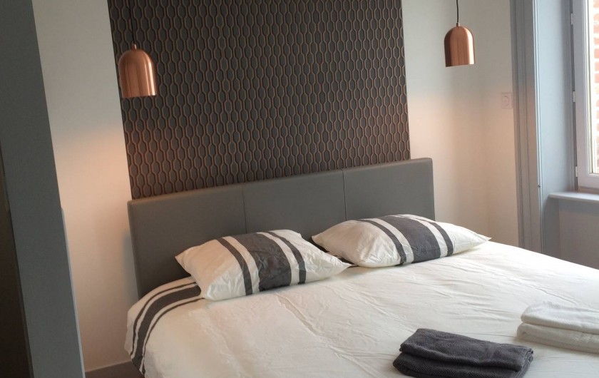 Location de vacances - Appartement à Saint-Pair-sur-Mer - Chambre lit King-size