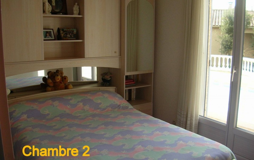 Location de vacances - Villa à Vers-Pont-du-Gard - Chambre 2 avec couchage double