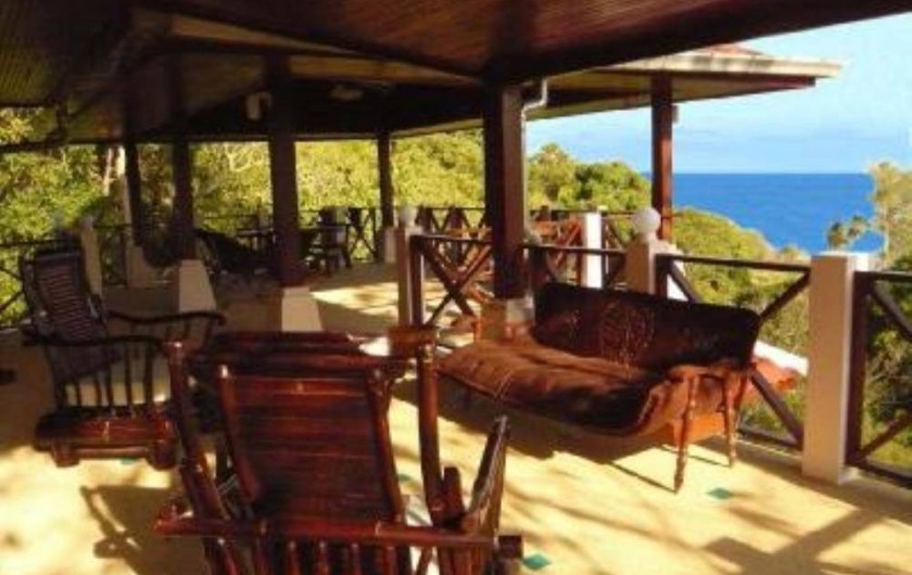 Location de vacances - Villa à Ko Samui - Terrasse principale face au panorama