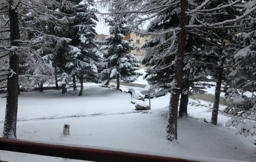 Location de vacances - Appartement à Les Deux Alpes - Vue depuis le balcon
