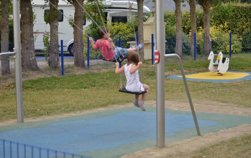 Location de vacances - Bungalow - Mobilhome à Cherrueix - Air de jeux sécurisée pour enfants de 2 à 12 ans