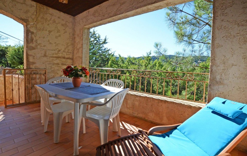 Location de vacances - Villa à Porto-Vecchio - TERRASSE COUVERTE villa 5 ou 6