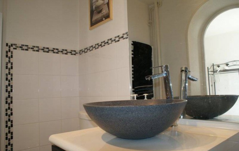 Location de vacances - Chambre d'hôtes à La Croix-en-Touraine - SALLE de BAINS chambre FLEUR de CAMPAGNE