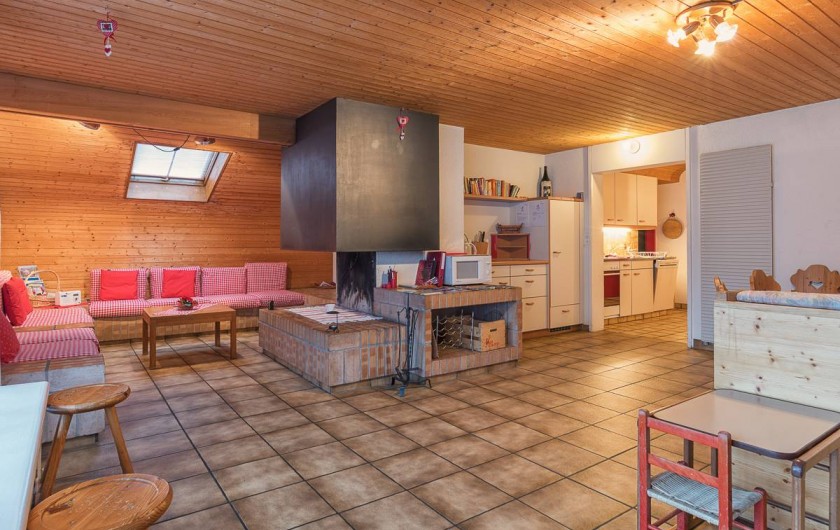 Location de vacances - Appartement à Fieschertal - La salle de séjour Appartement Seppi