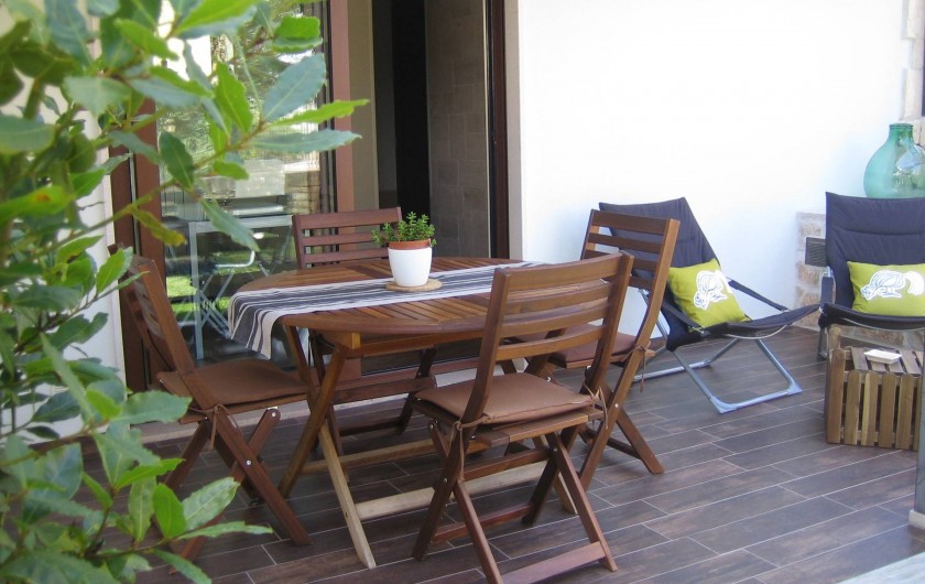 Location de vacances - Maison - Villa à Alberobello - Terrasse et accès cuisine