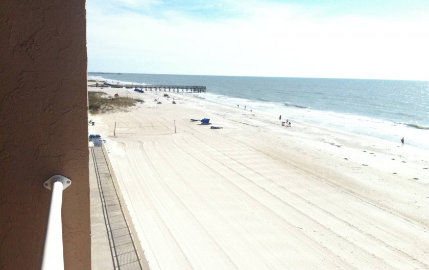 Location de vacances - Appartement à Indian Shores - Beach seen from balcony (west)