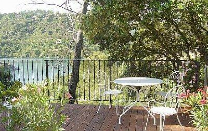 Location de vacances - Appartement à Esparron-de-Verdon - Location N° 2   T  2 indépendant Terrasse  privée  vue lac