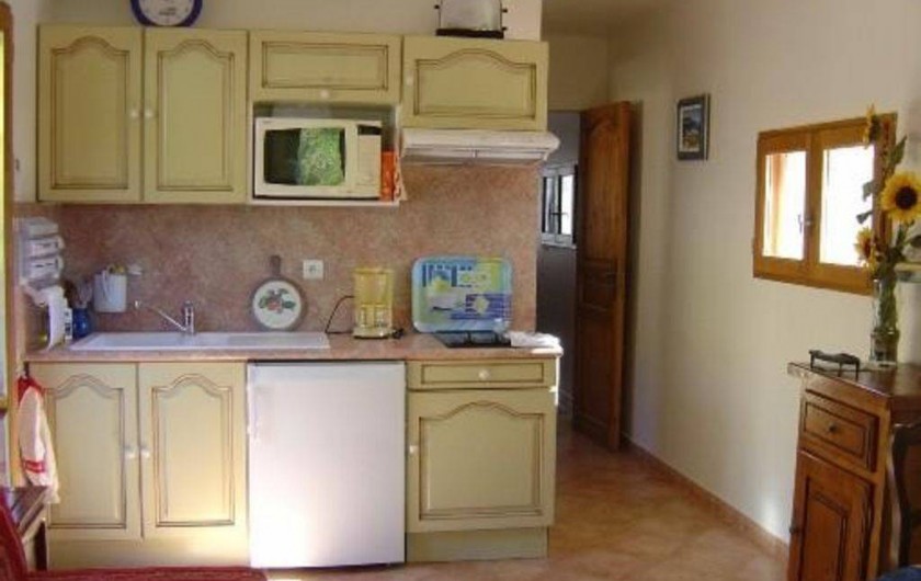 Location de vacances - Appartement à Esparron-de-Verdon - Location N1  cuisine américaine  avec lave vaisselle