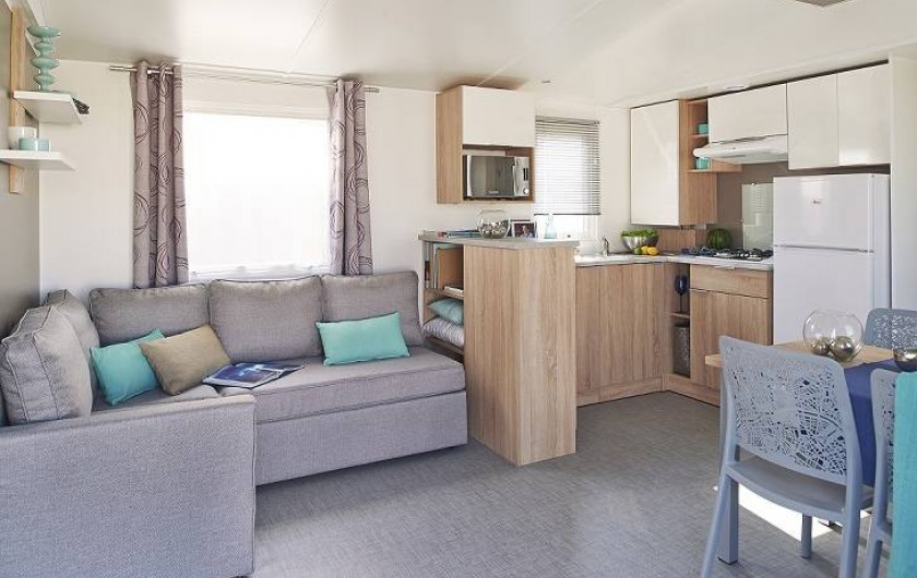 Location de vacances - Camping à Wacquinghen - Mobil home Lodge 4 personnes 2 chambres