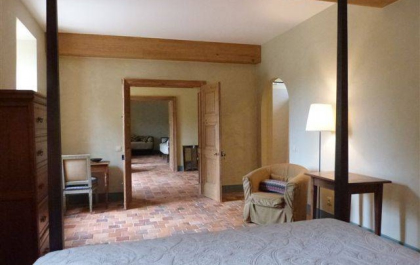 Location de vacances - Chambre d'hôtes à Vauciennes - grande suite de deux chambres rez de jardin