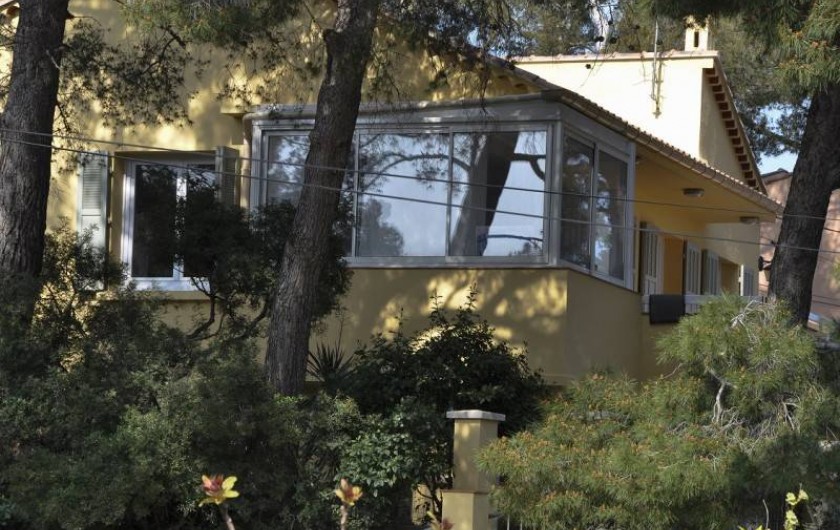 Location de vacances - Villa à Tamaris - Vue de la villa face ouest