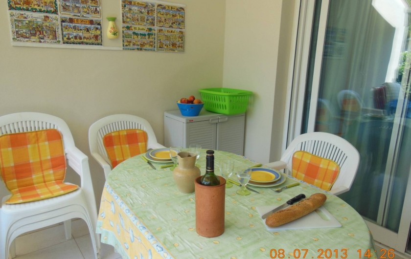 Location de vacances - Appartement à Dénia - la terrasse ou il fait bon manger l'été