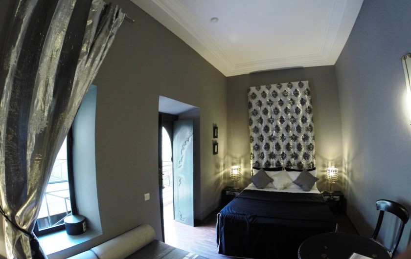 Location de vacances - Chambre d'hôtes à Marrakech - Chambre Jade triple