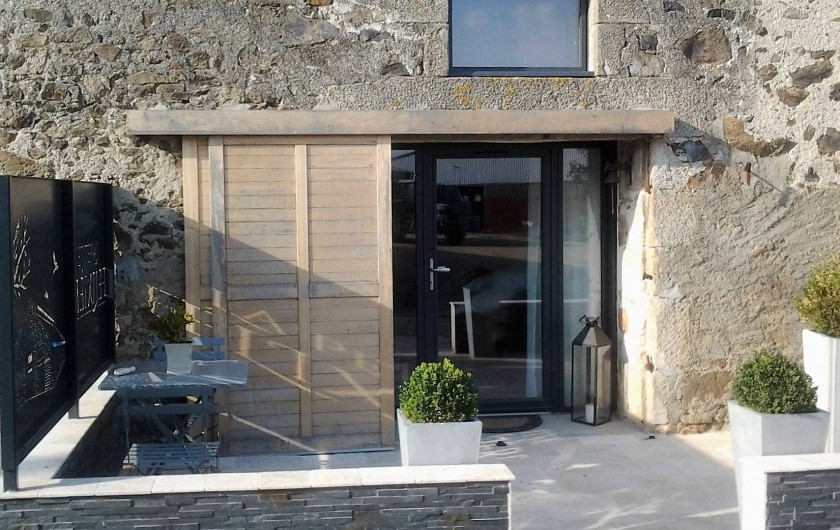 Location de vacances - Chambre d'hôtes à Saint-André-de-la-Marche - Chambre Oiseaux: terrasse privative