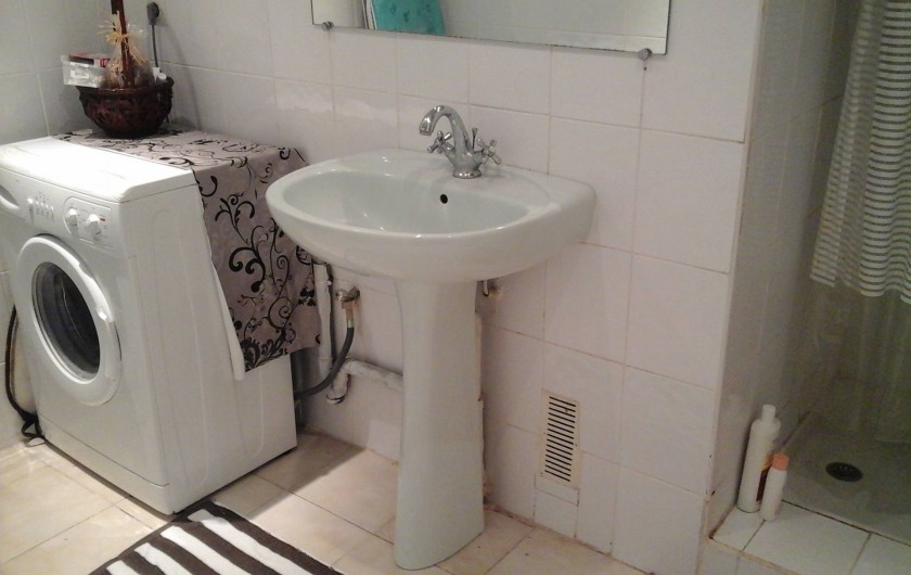 Location de vacances - Appartement à Fort-de-France - Salle de bain  avec machine à laver
