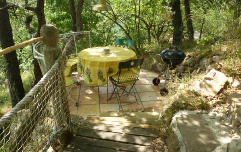 Location de vacances - Gîte à Saint-Privat - terrasse