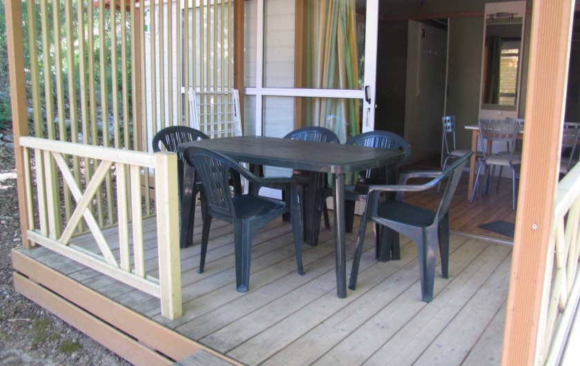 Location de vacances - Chalet à Vogüé - Terrasse