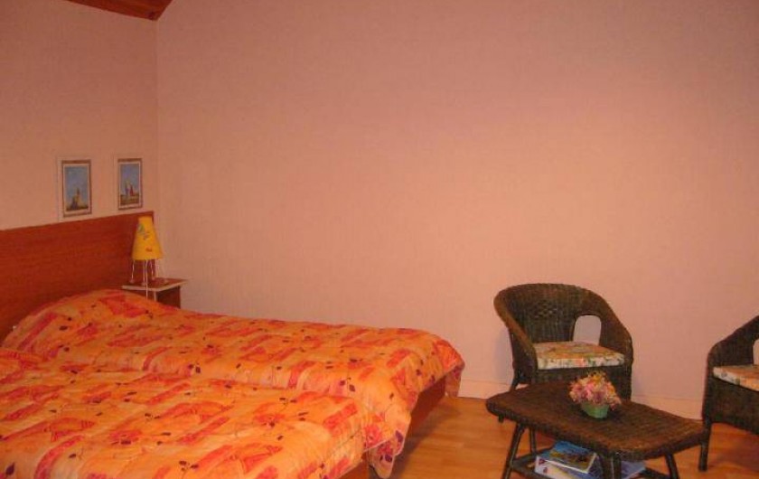 Location de vacances - Maison - Villa à Cléguérec - chambre 2 lits simple a l'étage