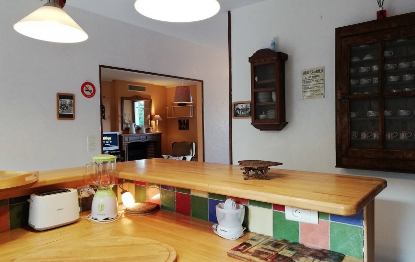 Location de vacances - Gîte à Sury-en-Vaux - Cuisine ouverte sur le salon