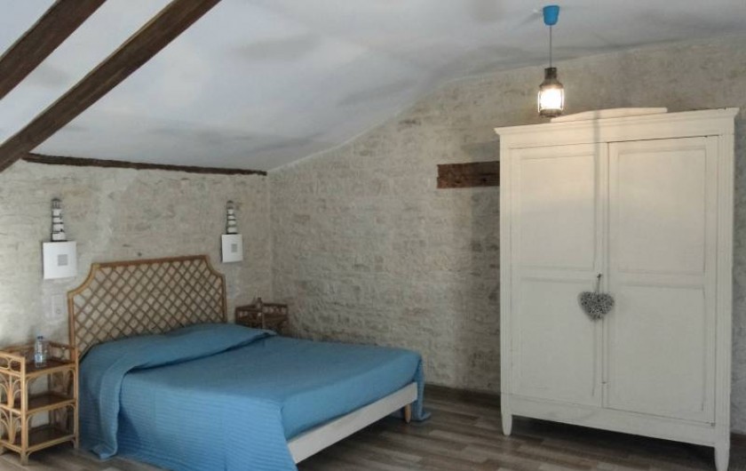 Location de vacances - Chambre d'hôtes à Andilly - La chambre Les Embruns : le lit des parents
