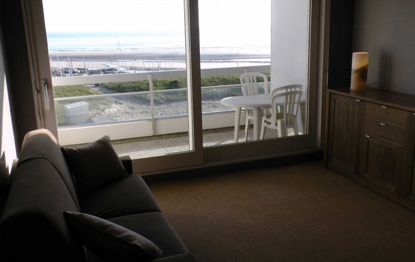 Location de vacances - Studio à Hardelot-Plage - Vue de la pièce de vie depuis la porte du couloir