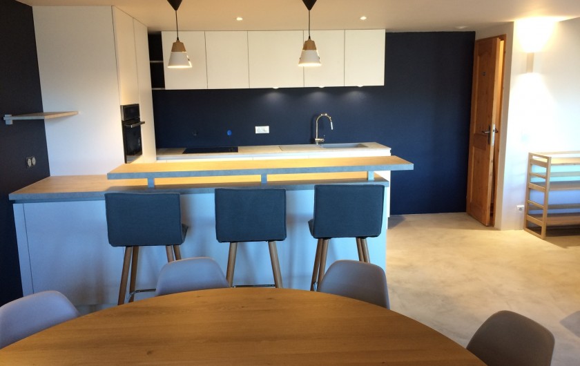 Location de vacances - Appartement à Arc 1800 - Bar américain idéal pour l'apéritif