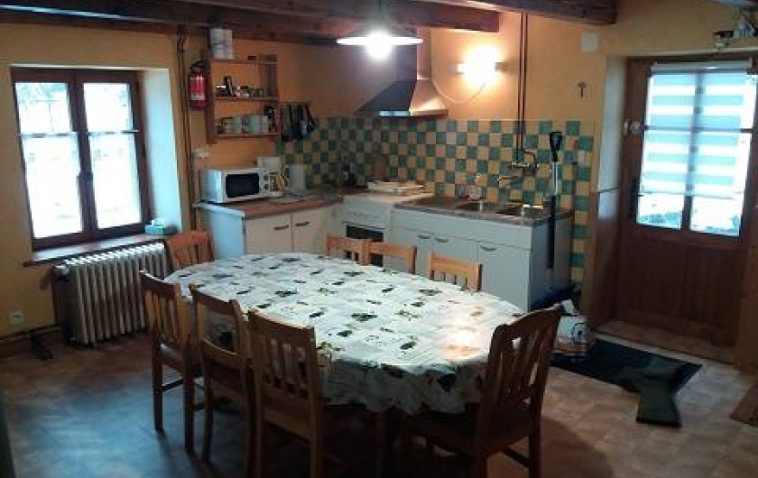 Location de vacances - Gîte à Rochesson - Cuisine - Salle à manger Grand Gite