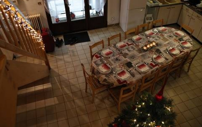 Location de vacances - Gîte à Rochesson - Living cuisine Chalet