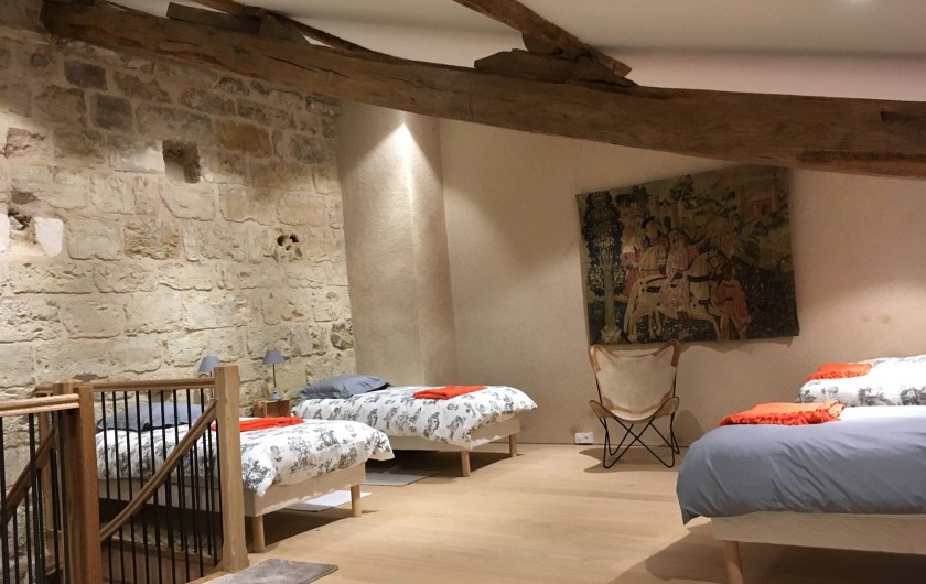 Location de vacances - Château - Manoir à Montreuil-Bonnin - chambre de la dépendance (en option)