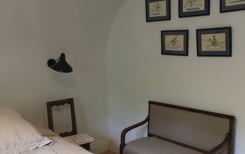 Location de vacances - Chalet à Megève - L'une des 3 chambres du haut avec son lit 160 cm