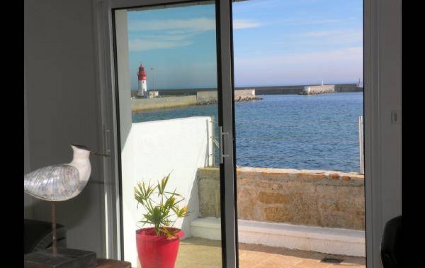 Location de vacances - Chambre d'hôtes à Guilvinec - Vue splendide sur mer du salon
