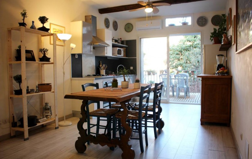 Location de vacances - Maison - Villa à Mèze - cuisine au premier étage