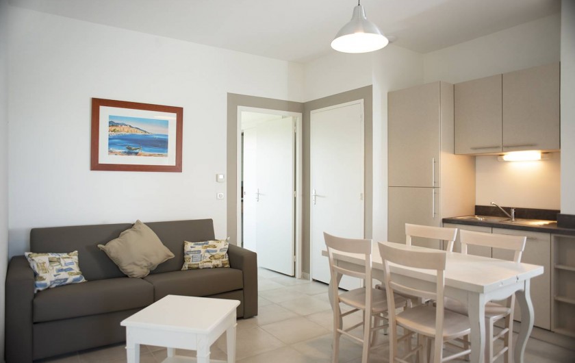 Location de vacances - Appartement à Martigues - Salon F appartement 4 Couchages