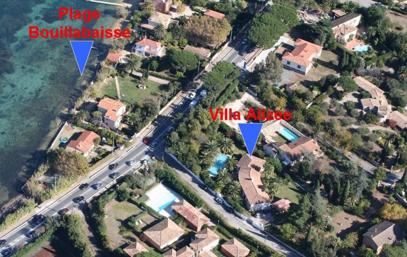 Location de vacances - Villa à Saint-Tropez - Situation