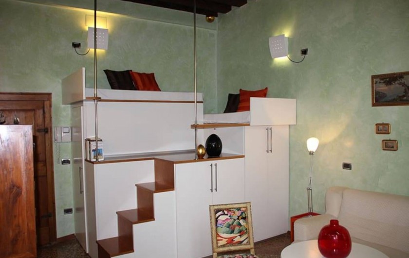 Location de vacances - Appartement à Venise - Sèjour avec mezzanine