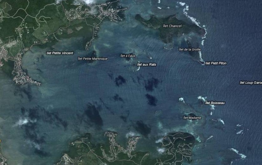 Location de vacances - Studio à Le Robert - La Baie du Robert et du François sont tout prés, promenades en mer