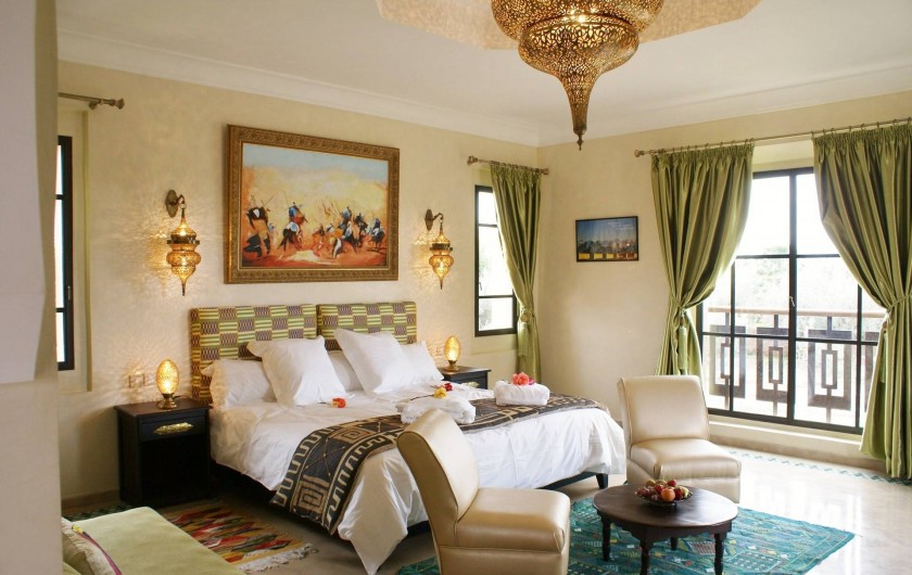 Location de vacances - Riad à Marrakech - Suite Jade de la Kasbah à Marrakech avec vue sur la piscine
