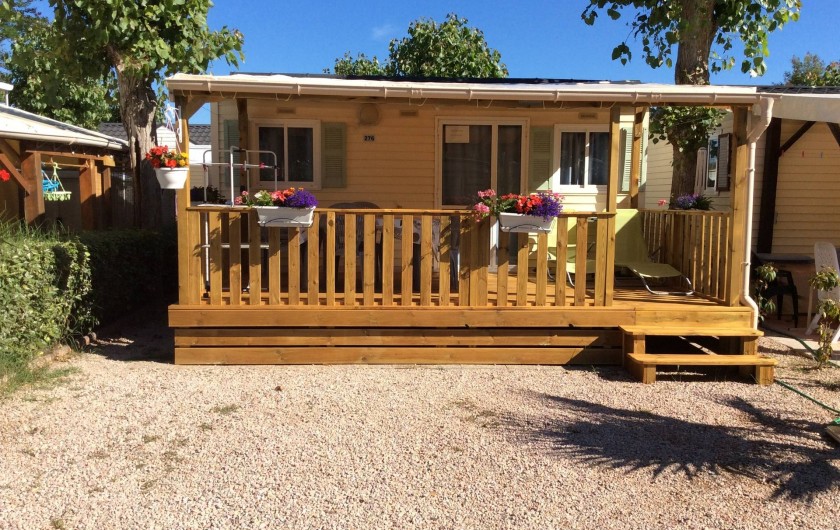 Location de vacances - Bungalow - Mobilhome à Saint-Aygulf - Emplacement voiture