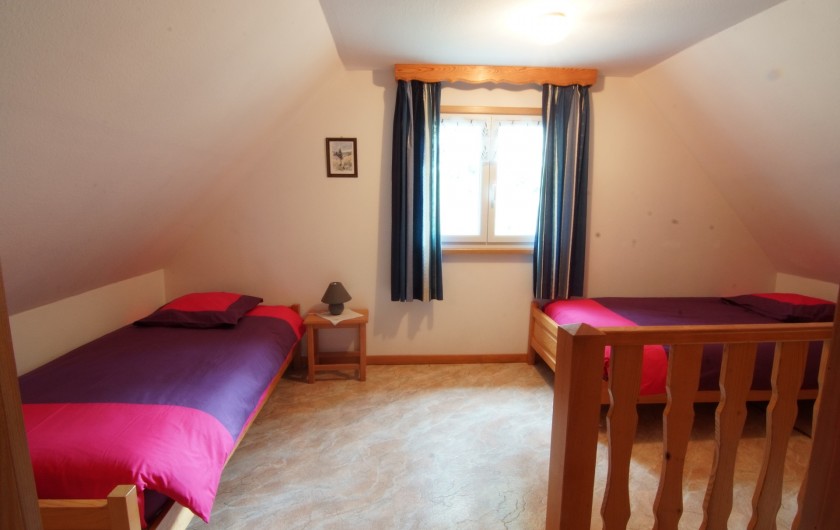 Location de vacances - Gîte à Hohrod - Mezzanine avec 2 lits (90)