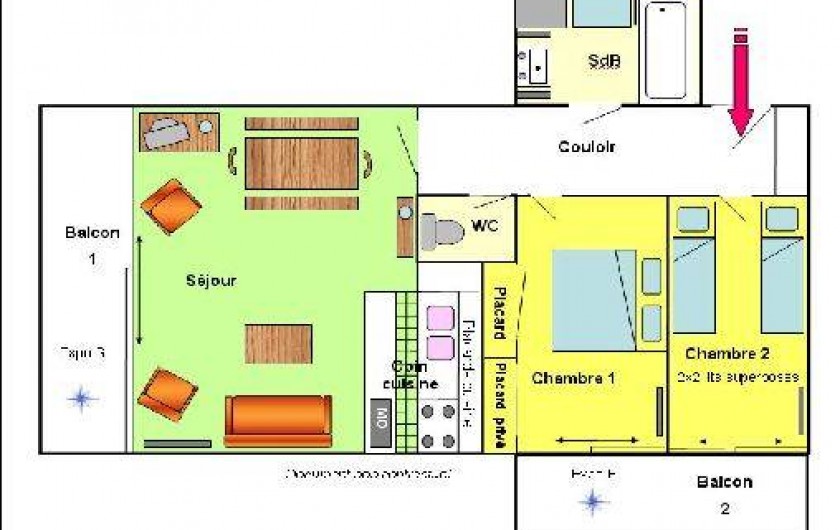 Location de vacances - Appartement à Les Deux Alpes