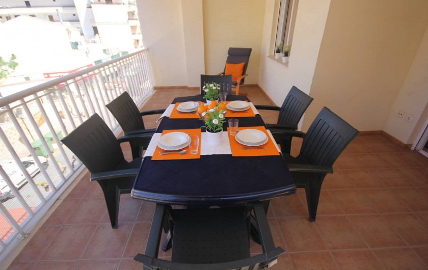 Location de vacances - Appartement à Oropesa del Mar - Terrassse appt 4/5