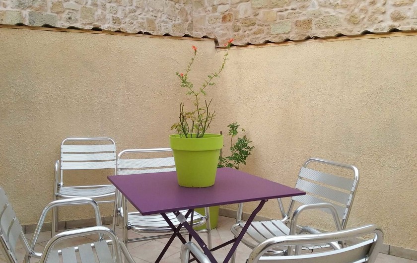 Location de vacances - Maison - Villa à Puisserguier - Terrasse attenante à la grande chambre 1