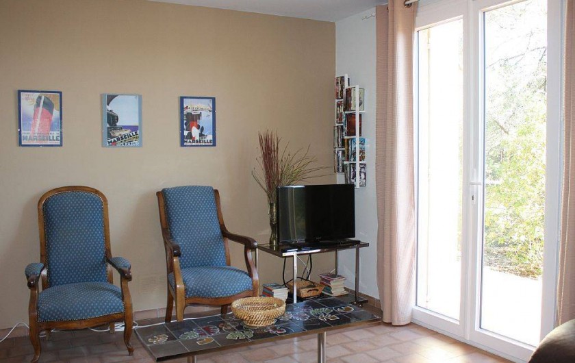 Location de vacances - Villa à Cucuron - Séjour, salle à manger