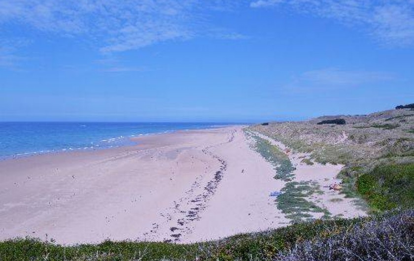 Location de vacances - Maison - Villa à Les Moitiers-d'Allonne - plage Hatainville vue de la falaise de Carteret