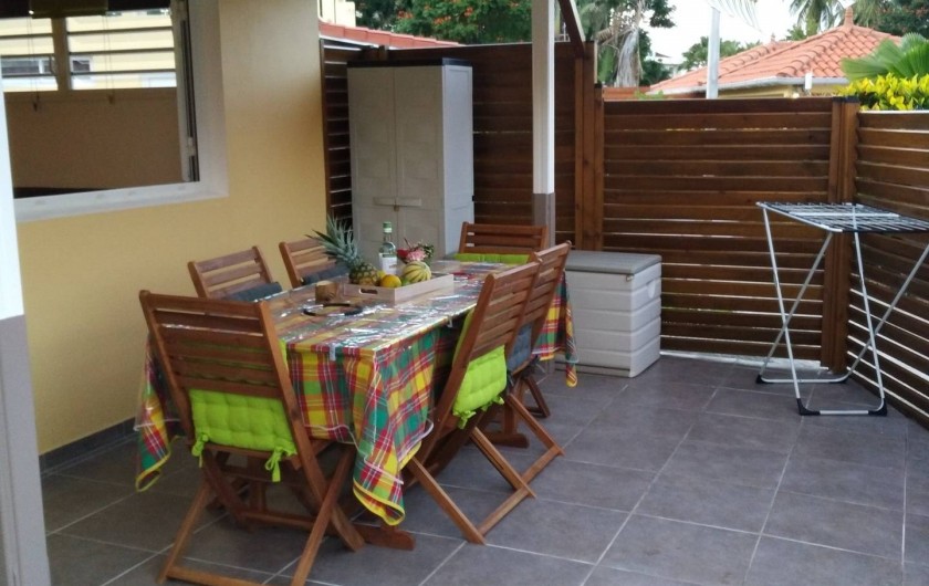 Location de vacances - Studio à Les Trois-Îlets - La terrasse