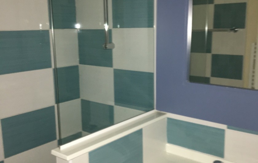 Location de vacances - Villa à Quend Plage - salle debain avec lavabo et baignoire/douche