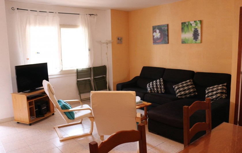 Location de vacances - Appartement à Llançà - Sallon, accès balcon, avec télévision, lecteur DVD, CD