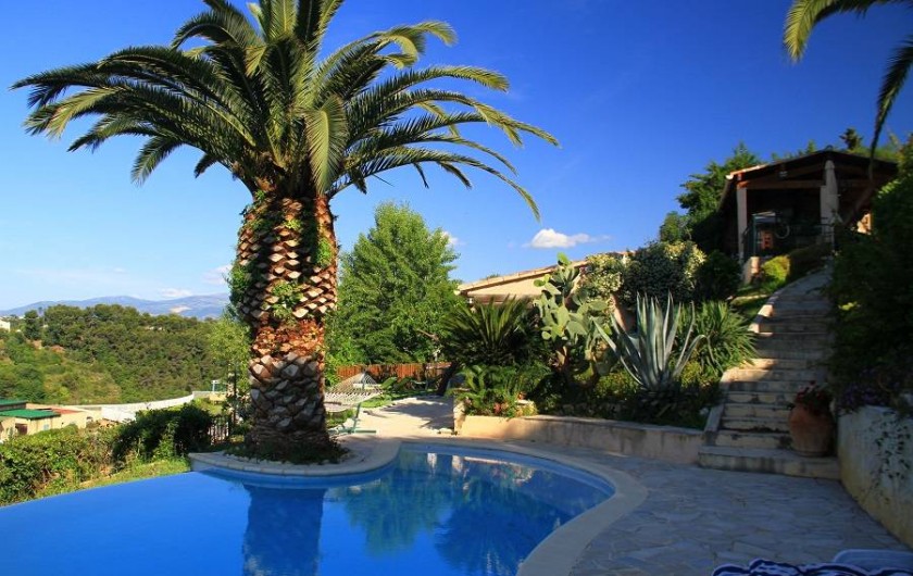 Location de vacances - Studio à Cagnes-sur-Mer - Coin des studios au niveau de la piscine