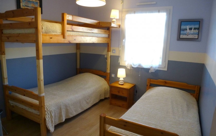 Location de vacances - Villa à Saint-Briac-sur-Mer - Chambre 2 (lits : 90x190 )